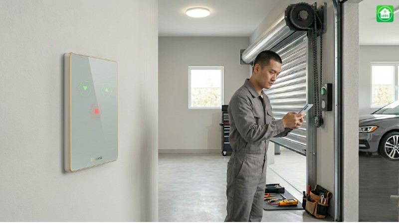 Biến cửa cuốn cũ thành cửa cuốn thông minh: Hướng dẫn nâng cấp an toàn mà không cần đục phá