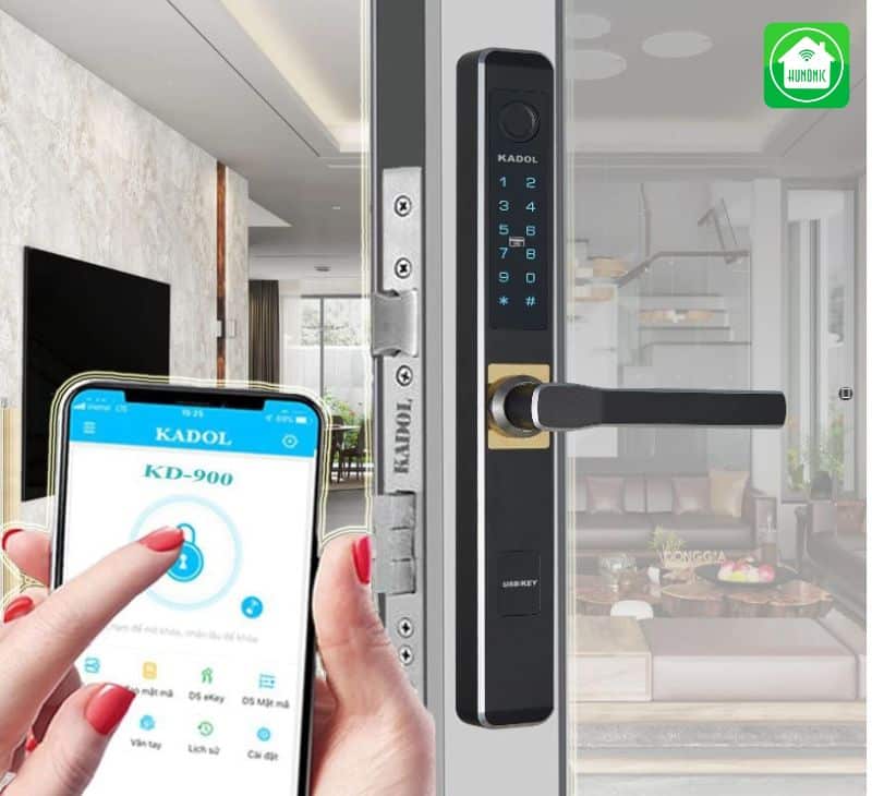Thông số kỹ thuật cơ bản và điều kiện khi lắp khóa vân tay cửa nhôm