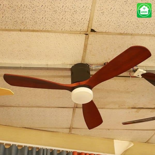 Quạt trần đèn cánh gỗ HL-FAN 327