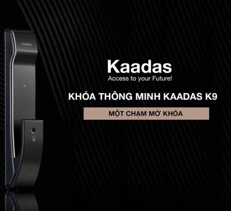 Khóa cửa vân tay Kaadas K9 tích hợp vân tay trên tay cầm giúp người sử dụng dễ dàng