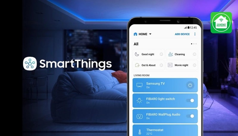 Quản lý mọi thiết bị trên ứng dụng SmartThings