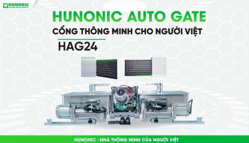 Ra mắt cổng tự động âm sàn Hunonic Auto Gate – Điều khiển qua 4G, Bluetooth