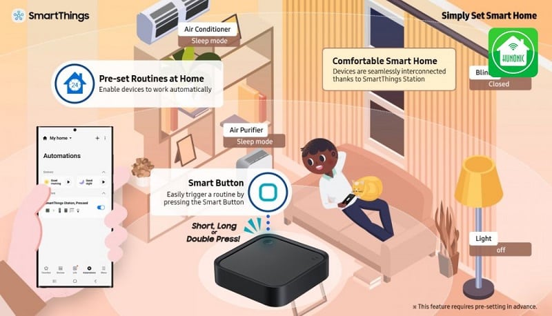 SmartThings là ứng dụng thông minh có thể kết nối được với điều khiển TV
