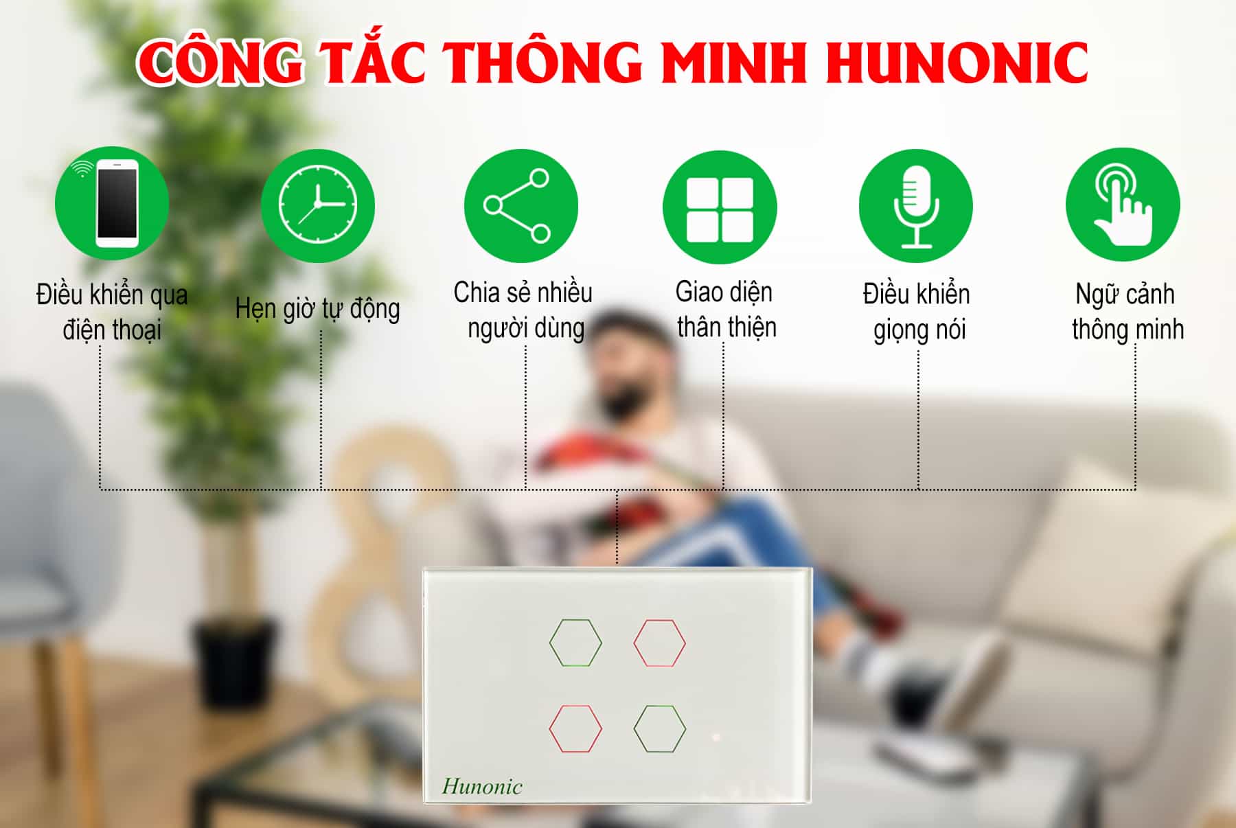 Chức năng công tắc cảm ứng