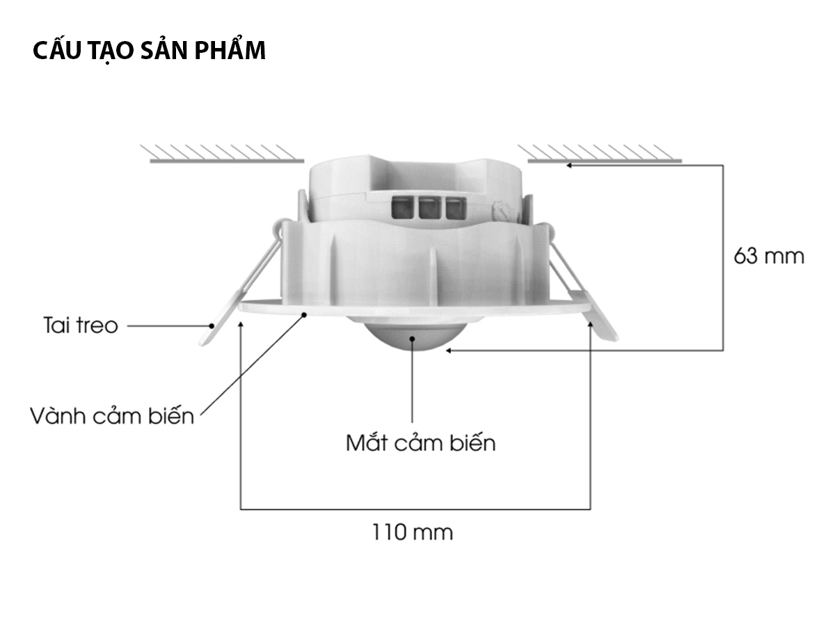 Cảm biến chuyển động CB09.PIR CB09.PIR (AC) 2