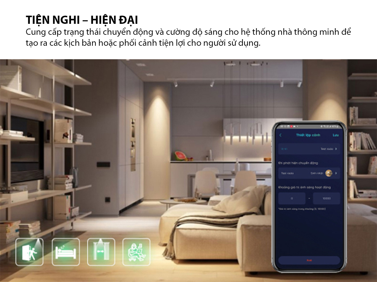 Cảm biến hiện diện CB15.RAD.BLE (AC) 4