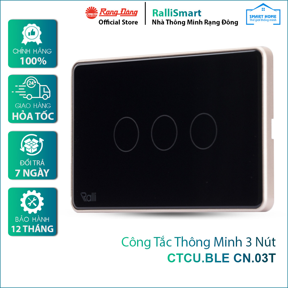 Công tắc thông minh CTCU.BLE CN.03T