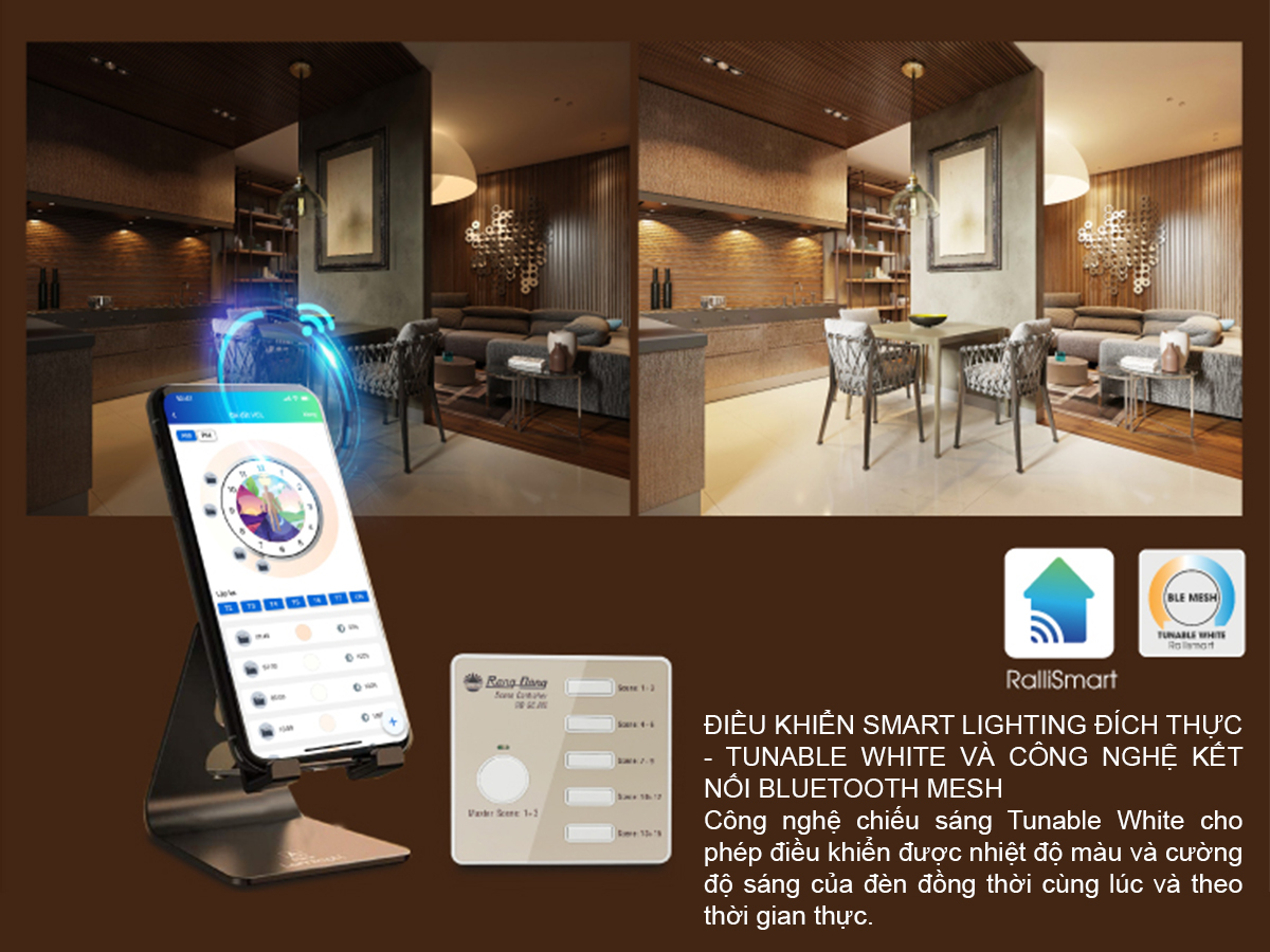 Đèn LED âm trần Downlight thông minh 2