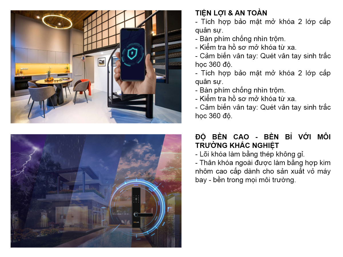 Khóa cửa thông minh  AG101-FACP 3